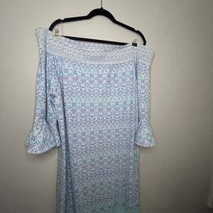 Cabana Life UPF 50 Womens Naples Coverluxe Smocked Dress Size Medium Multicolor